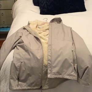 Columbia Sherpa-lined rain jacket